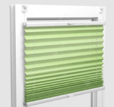 Шторы Плиссе - Базель перл лайм на пластиковые окна